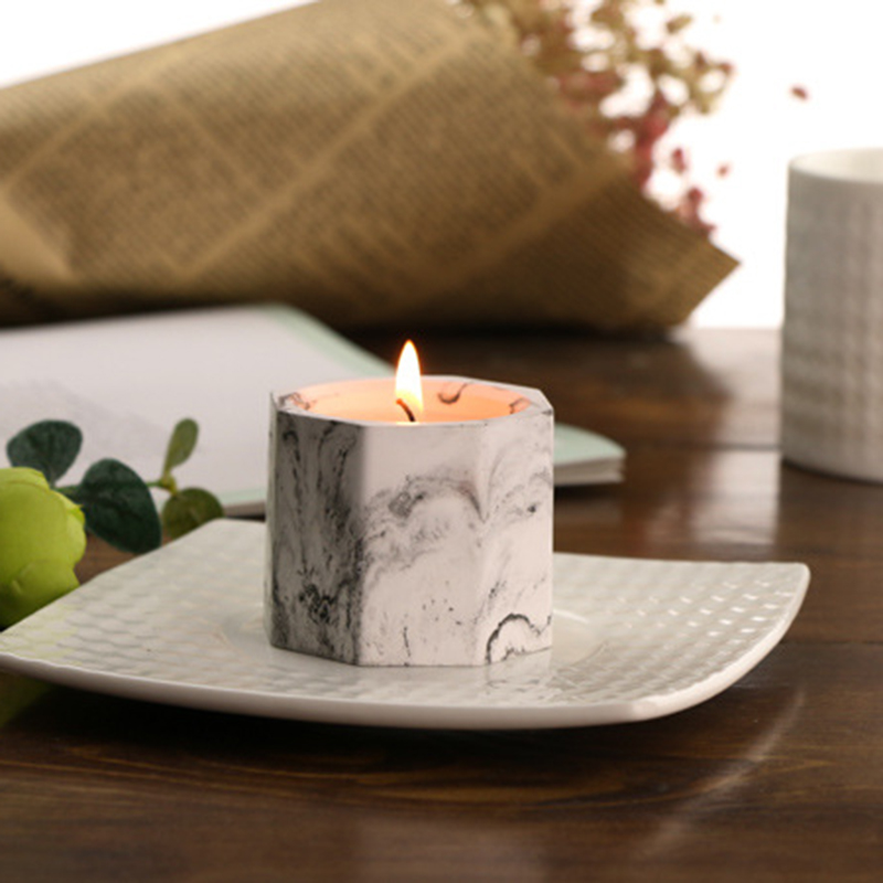 Candle supplier own brand customized wholesale ceramic candle holders for home decor